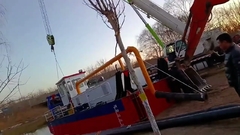 YSCSD250 10-Zoll-Schneider-Saugbagger unter Installation Yongsheng Bagger